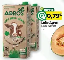 Supermercados Preços Baixos Leite Agros Meio-Gordo promoção