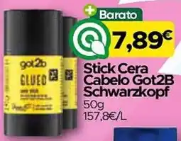 Supermercados Preços Baixos stick cera cabelo got2b promoção