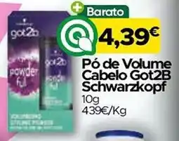 Supermercados Preços Baixos Pó de volume cabelo got2b promoção
