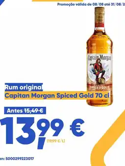 Casa Cheia rum original capitan morgan spiced gold promoção
