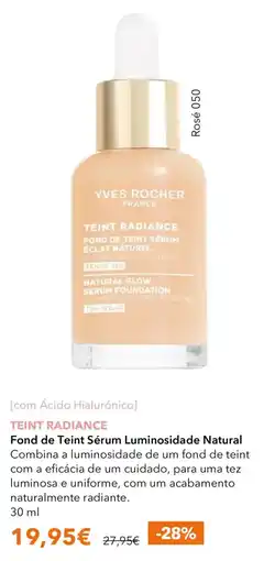 Yves Rocher Yves Rocher Teint Radiance Fond de Teint Sérum Luminosidade Natural promoção