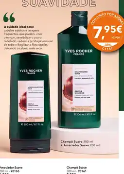 Yves Rocher Yves rocher champô suave + amaciador suave promoção