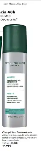 Yves Rocher Champô Seco Desintoxicante promoção