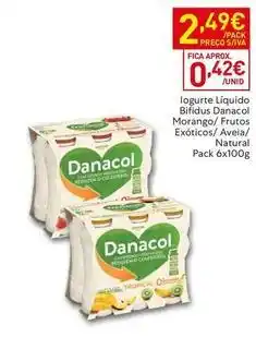 Recheio Danacol - iogurte líquido bifidus promoção
