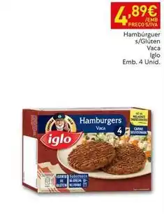Recheio Iglo - hamburguer s/gluten vaca promoção