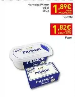 Recheio Primor - manteiga promoção