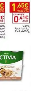 Recheio Activia - gama promoção