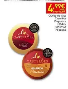 Recheio Castelões - queijo de vaca pequeno/ medio/ pimentão pequeno promoção