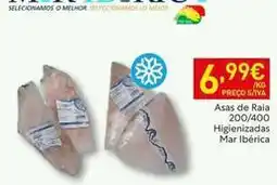 Recheio Mar ibérica - asas de raia 200/400 higienizadas promoção