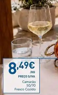 Recheio Camarão 50/70 fresco cozido promoção
