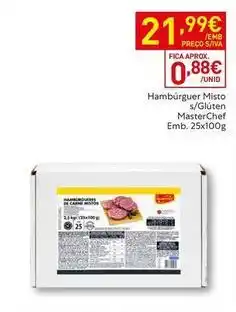 Recheio Masterchef - hamburguer misto s/giluten promoção