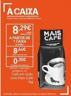 Recheio A+ - café em grão lote mais café promoção