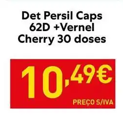 Recheio Persil - caps 62d +vernel cherry 30 doses promoção