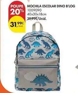 Pingo Doce Mochila escolar dino promoção