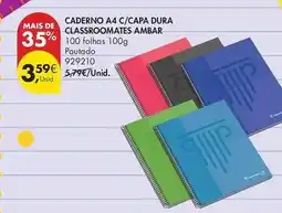 Pingo Doce Ambar - caderno a4 c/capa dura classroomates promoção