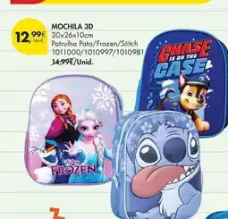 Pingo Doce 3d - mochila promoção