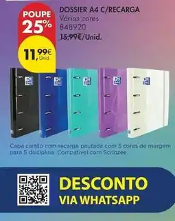 Pingo Doce com - dossier a4 c/recarga promoção