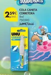 Pingo Doce Uhu - cola caneta corretora promoção