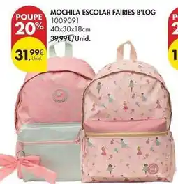 Pingo Doce B! - mochila escolar b'log promoção