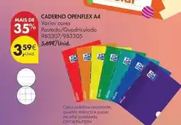 Pingo Doce Oxford - caderno openflex a4 promoção