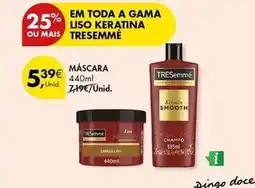 Pingo Doce Tresemmé - máscara promoção