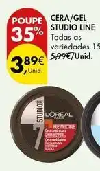 Pingo Doce L'oréal - cera/gel studio line promoção