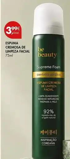Pingo Doce Supreme - espuma cremosa facial promoção