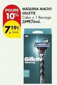 Pingo Doce Gillette - máquina mach3 promoção