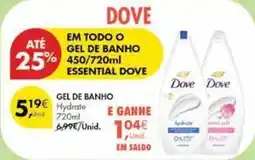 Pingo Doce Dove - gel de banho promoção