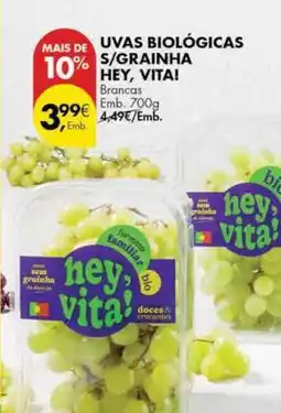 Pingo Doce Uvas biologicas s/grainha promoção