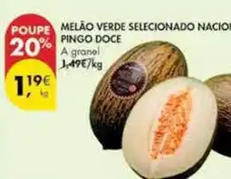Pingo Doce Pingo doce - melão verde selecionado nacio promoção