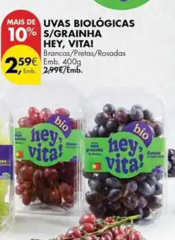 Pingo Doce Bio - uvas biologicas s/grainha promoção