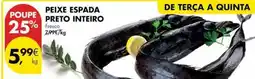 Pingo Doce Peixe espada preto inteiro promoção