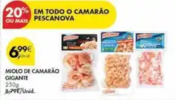Pingo Doce Pescanova - miolo de camarão gigante promoção