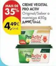 Pingo Doce Proactiv - creme vegetal promoção