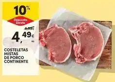 Continente Bom dia Continente - costeletas mistas de porco promoção