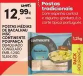 Continente Bom dia Continente - postas médias de bacalhau msc promoção