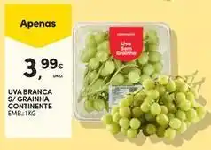 Continente Bom dia Continente - uva branca s/ grainha promoção