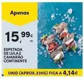 Continente Bom dia A+ - espetada de lulae camarao continente promoção