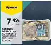 Continente Bom dia Continente - badanas de bacalhau promoção