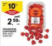 Continente Bom dia Continente - framboesa promoção