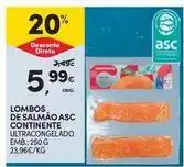 Continente Bom dia Continente - lombos de salmão promoção