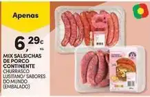 Continente Bom dia Mix - salsichas de porco continente promoção