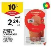 Continente Bom dia Continente - presunto 7 meses promoção
