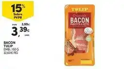 Continente Bom dia Tulipa - bacon promoção