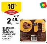 Continente Bom dia Continente - chourico carne promoção