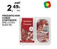 Continente Bom dia Mini - presunto cubos continente promoção
