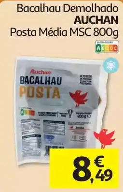 Auchan Bacalhau Demolhado Auchan promoção