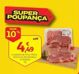 Auchan Costeletas de Porco Mistas promoção
