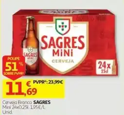 Auchan Cerveja Branca Sagres promoção